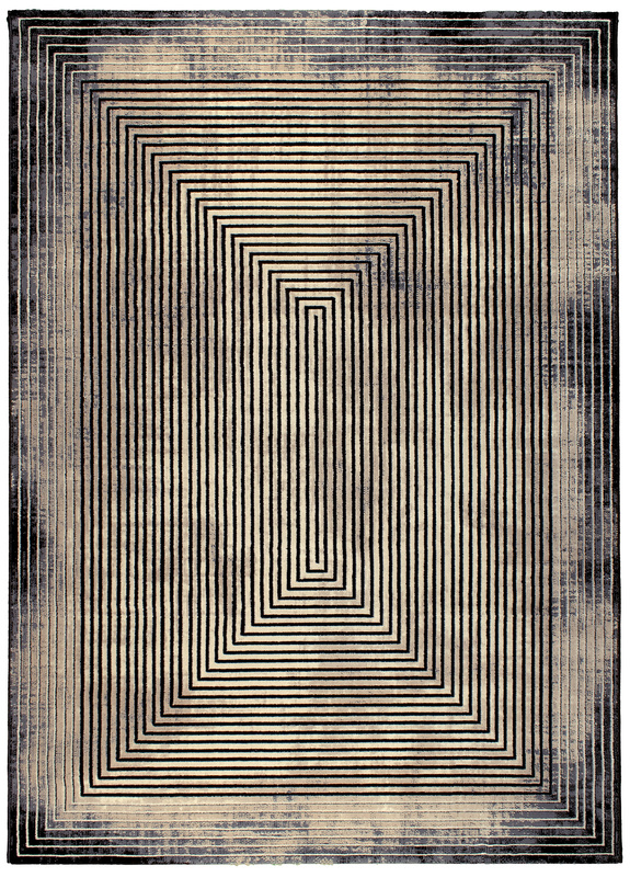 Χαλί ART 9290 Anthracite-Cream 200X290 KoulisCarpets