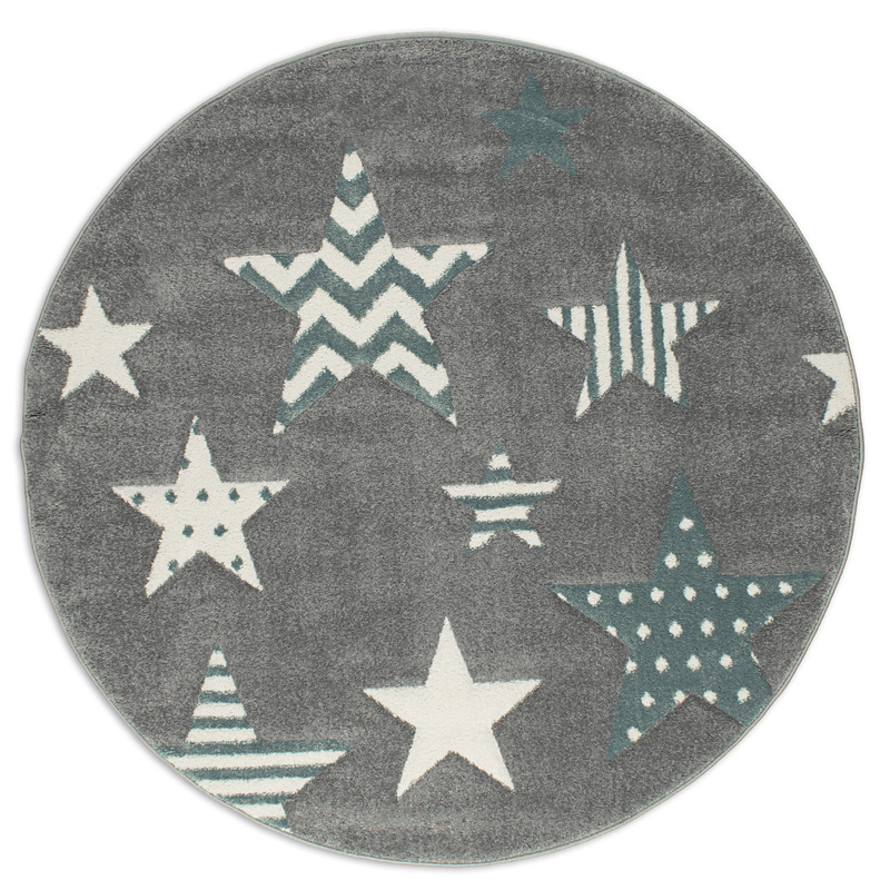 Παιδικό Χαλί Kids 1360A Blue Ροτόντα 1.33  KoulisCarpets